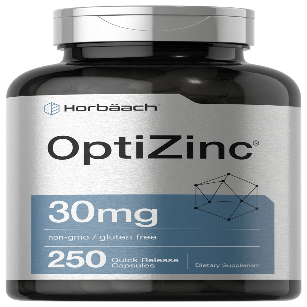 Optizinc 30Mg | 250 Capsules | Non-Gmo, Gluten Free Supplement | by Horbaach