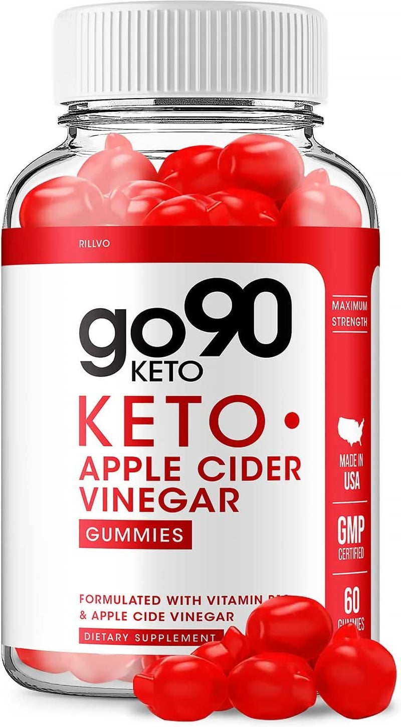 Go90 Keto ACV Gummies - Advanced Formula Go90 Keto plus ACV Gummies Keto with Apple Cider Vinegar Dietary Supplement 60 Gummies