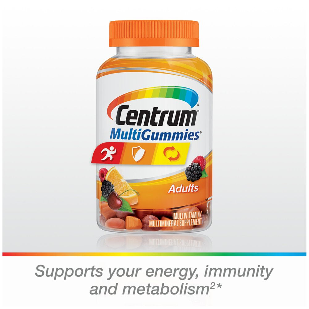 Centrum Multigummies Adult Multivitamin Supplement Gummies, Assorted Fruit, 150 Ct