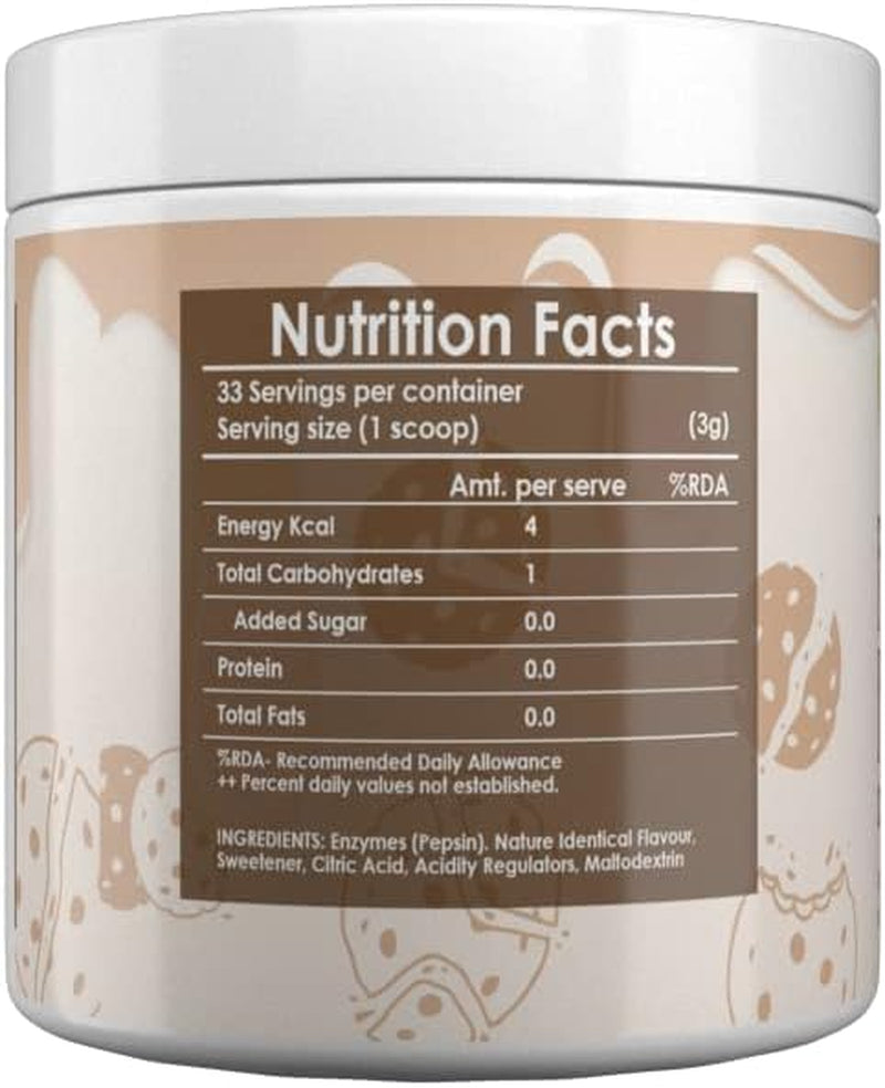 Gamium Flavour Powder for Raw Whey Protein with Digestive Enzymes - 33 Servings (Cookie & Cream) 100 Gm