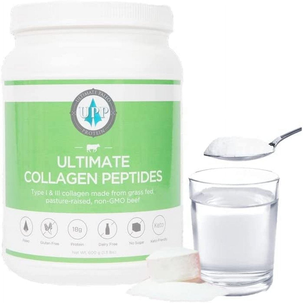 Ultimate Paleo Protein Collagen Peptides, 30 Servings - Premium Grass Fed Beef Protein, Non-Gmo, Paleo Friendly, Gluten-Dairy Free, Kosher