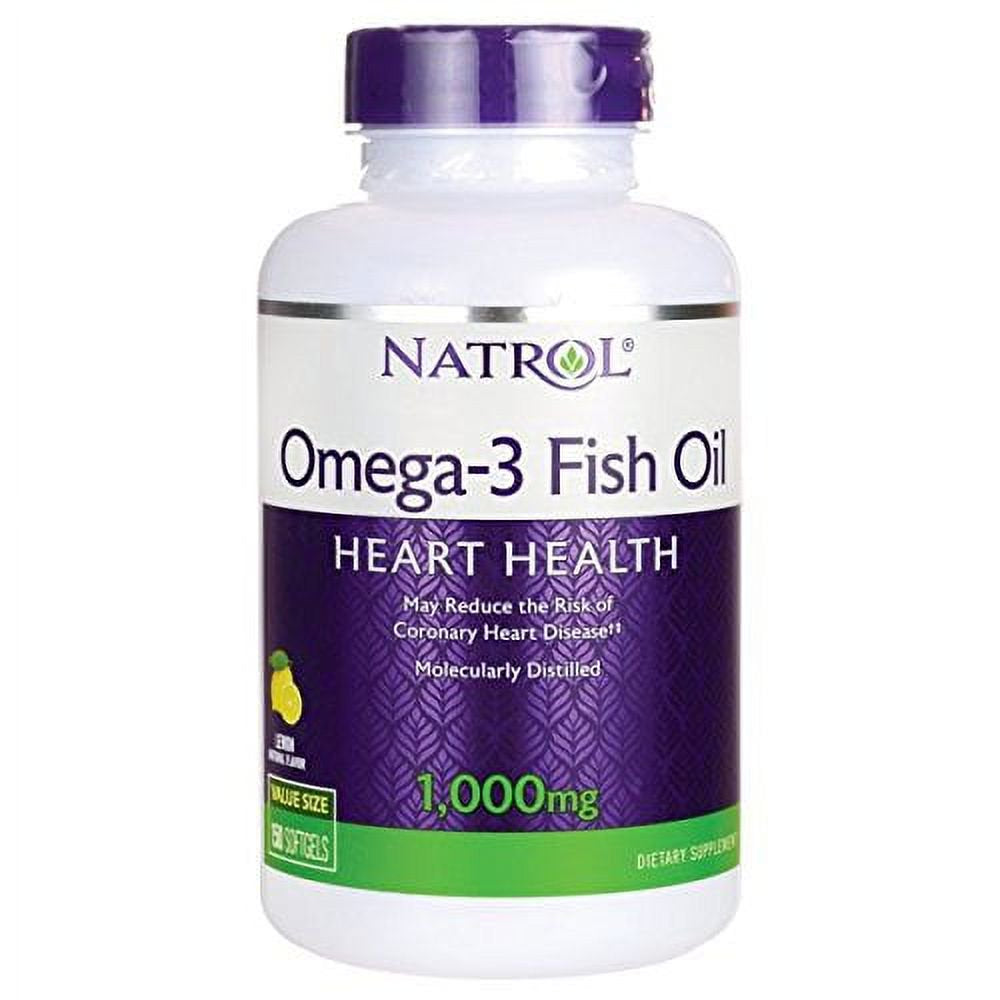 Natrol 1000Mg Omega 3 Fish Oil Softgel - 150 per Pack - 1 Each.