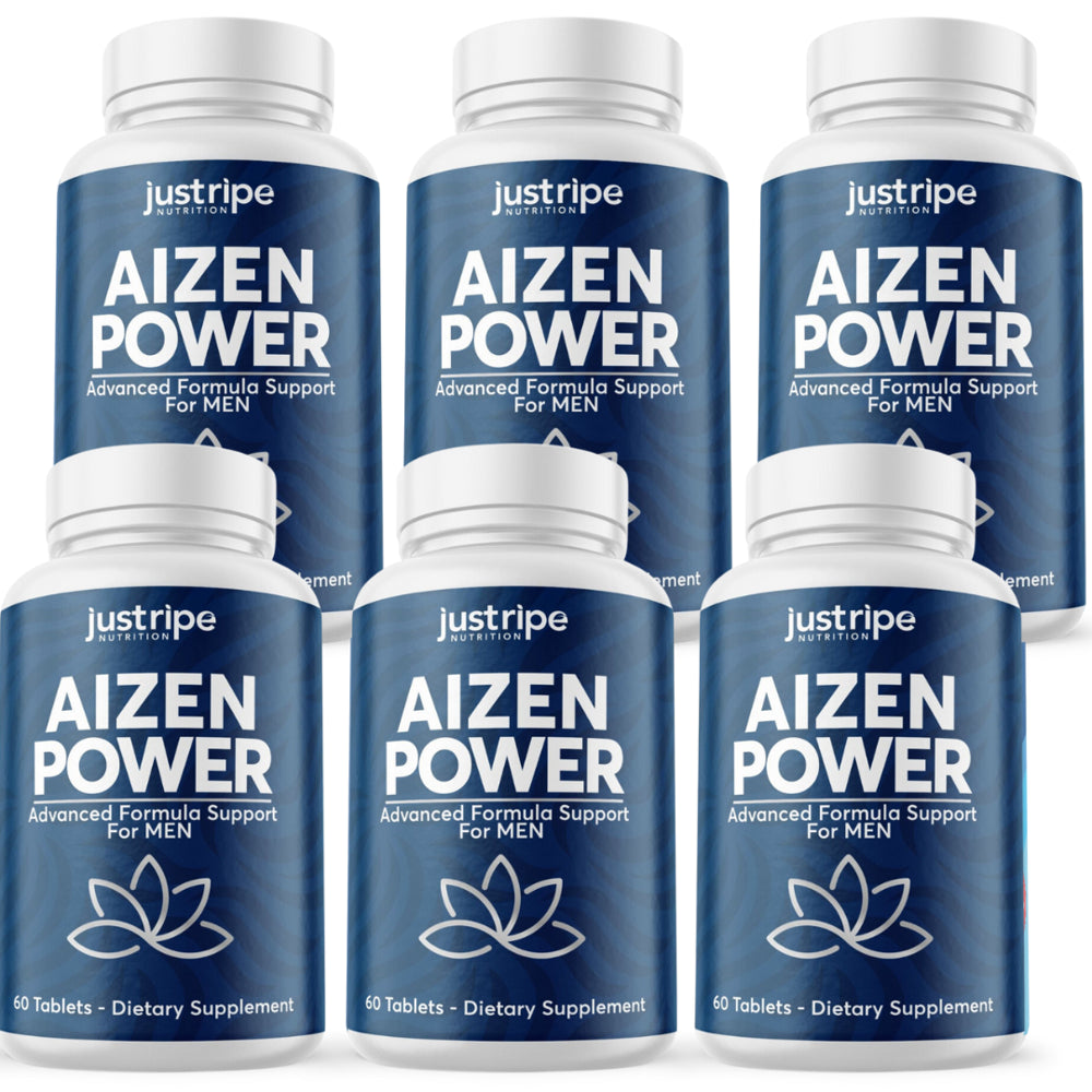 6 Pack Aizen Power Male Supplement for Drive & Energy 60Ct