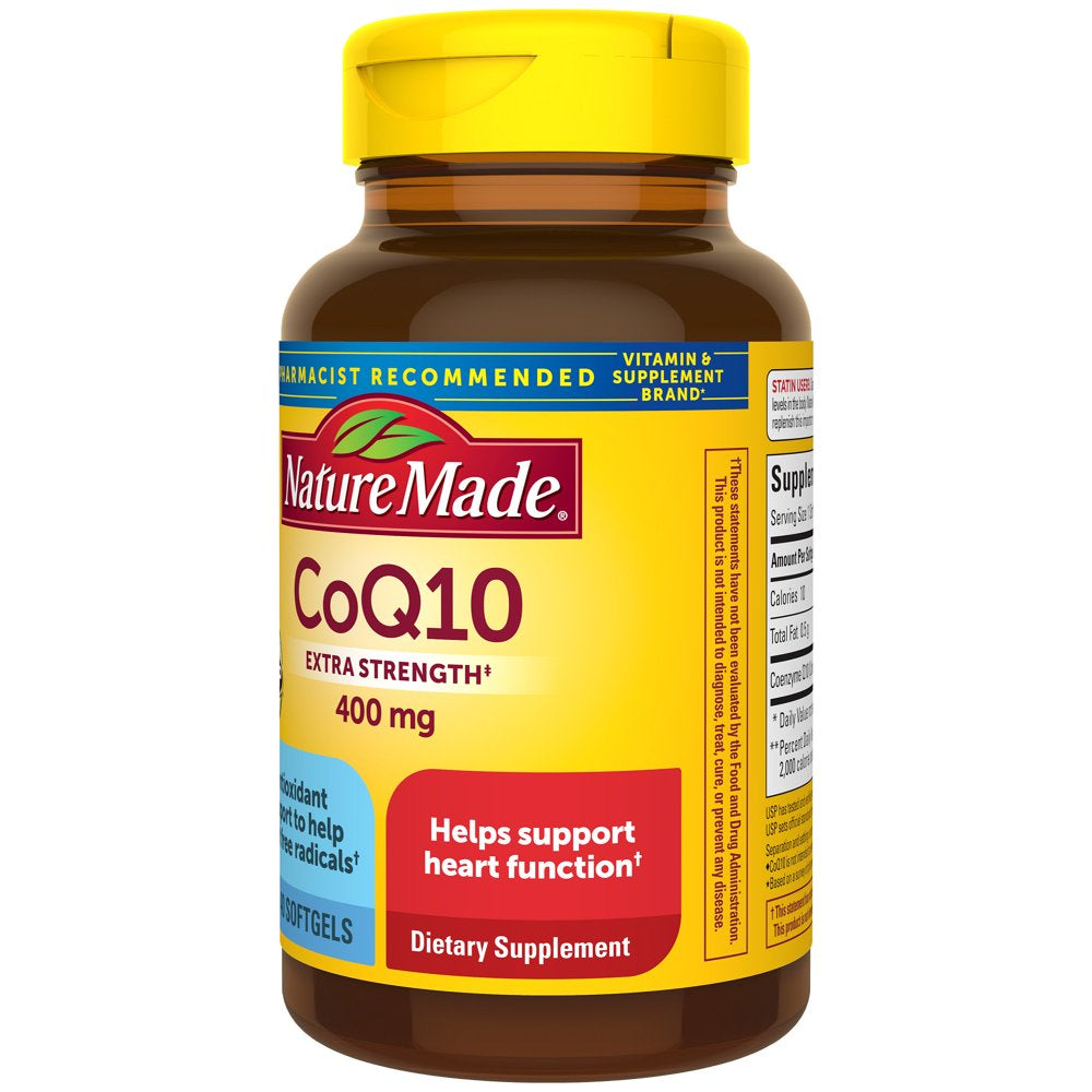 Nature Made Coq10 400Mg Softgels, Dietary Supplement for Heart Health Support, 40 Count