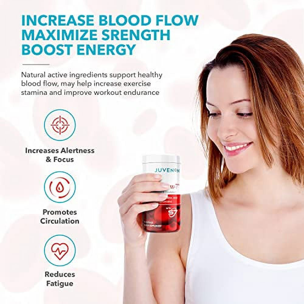 Juvenon Bloodflow-7 Nitric Oxide Supplement with Nitrosigine