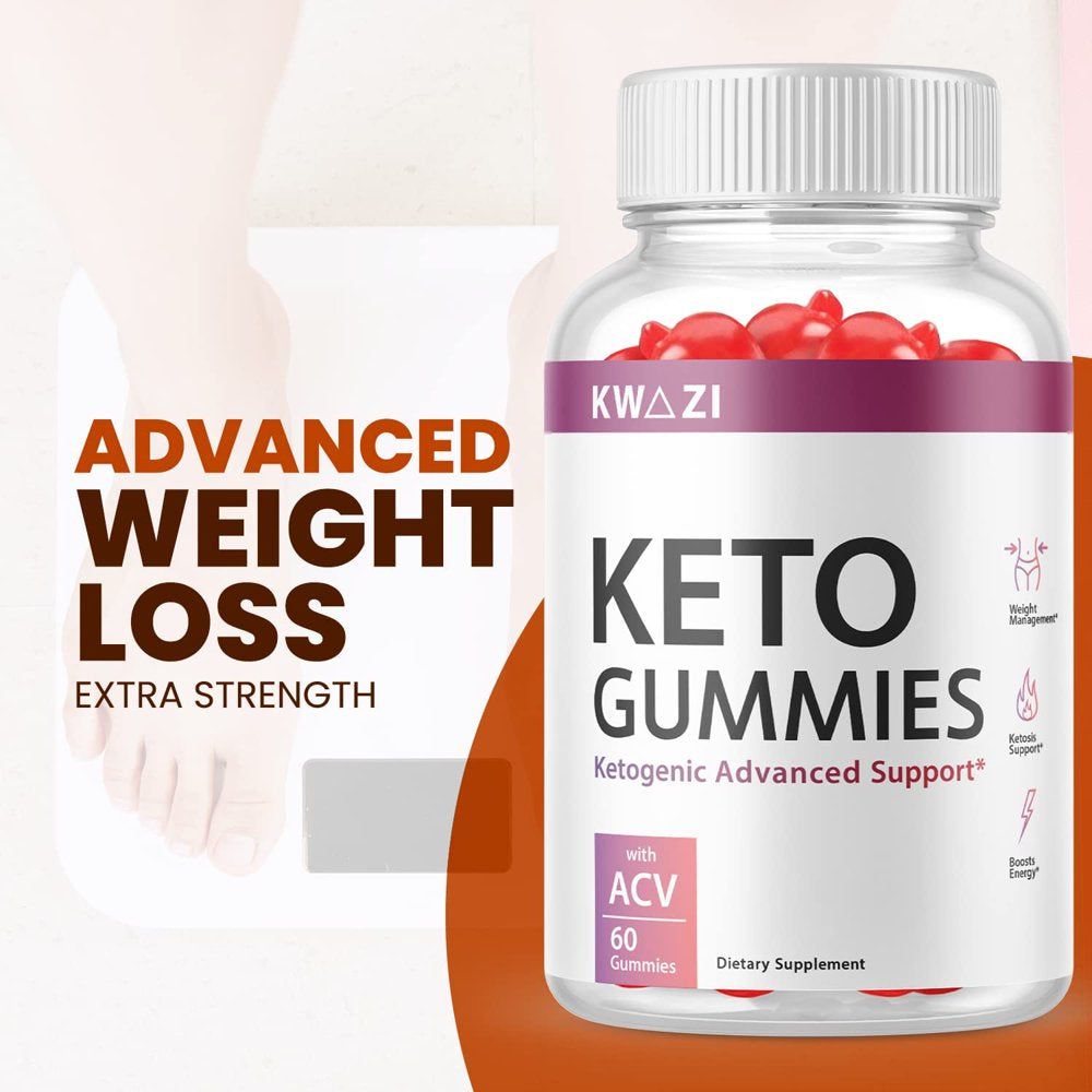 (1 Pack) Kwazi Keto ACV Gummies - Supplement for Weight Loss - Energy & Focus Boosting Dietary Supplements for Weight Management & Metabolism - Fat Burn - 60 Gummies