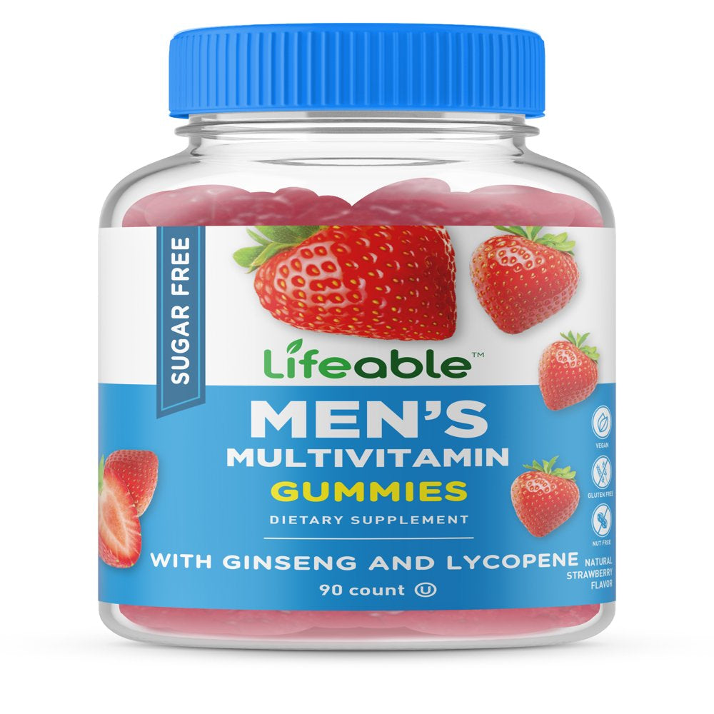 Lifeable Sugar Free Multivitamin for Man, with 21 Vitamins and Minerals, 90 Gummies