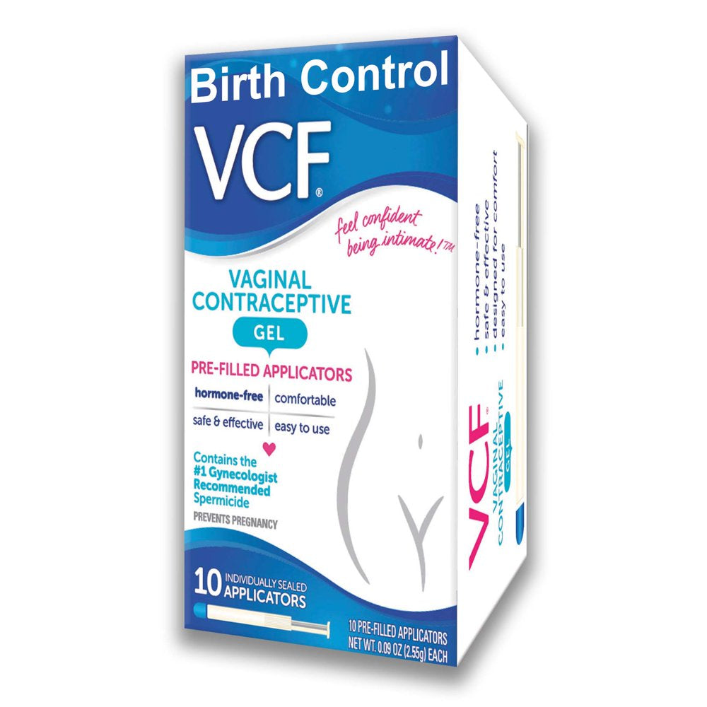 VCF Vaginal Contraceptive Pre-Filled Gel Applicators - 10 Ct