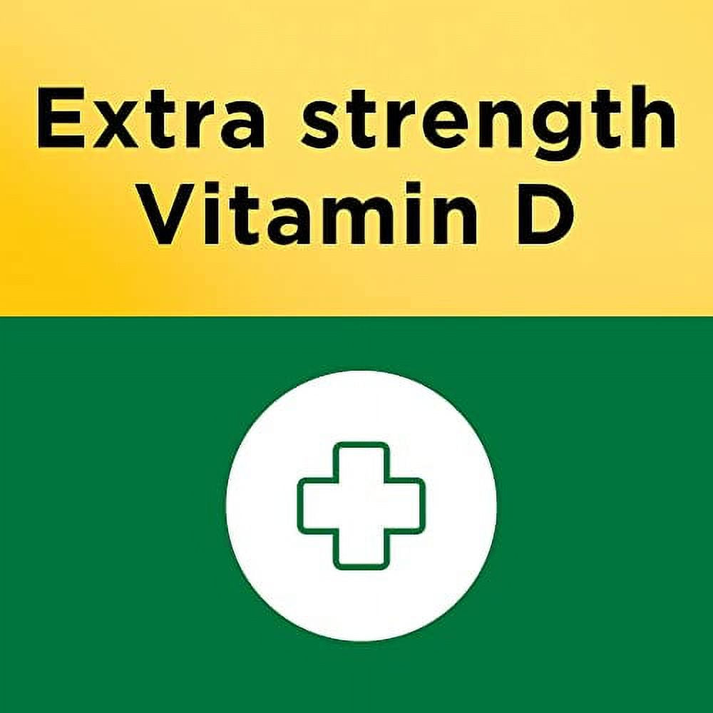 Nature Made Extra Strength Vitamin D3 5000 IU (125 Mcg), Dietary Supplement for Bone, Teeth, Muscle and Immune Health Support, 360 Softgels, 360 Day Supply