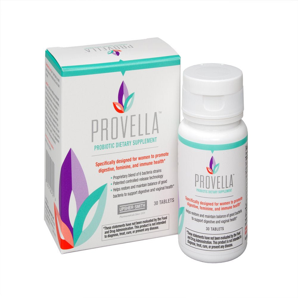 Provella Probiotic Digestive Feminine & Immune Health Support Supplement, 30 Ct, 4 Pack