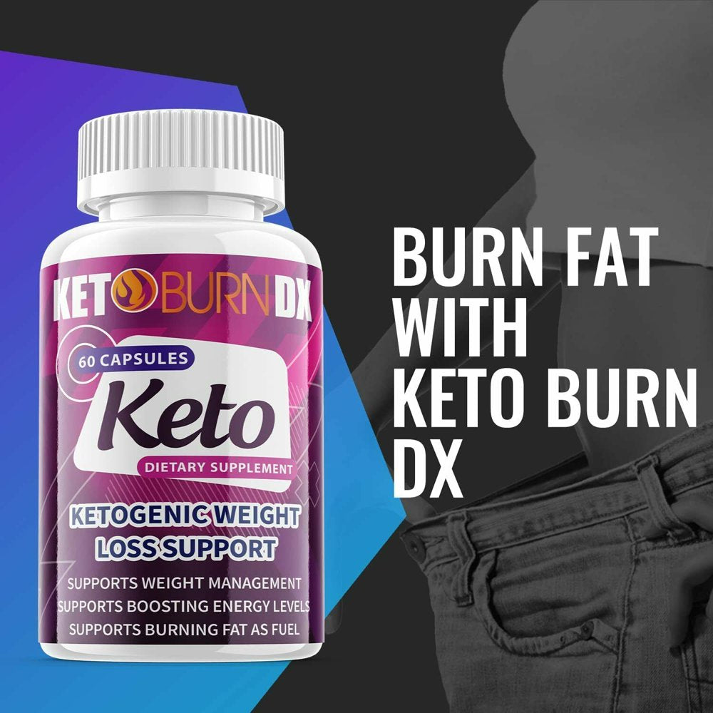 (5 Pack) Keto Burn DX - Supplement for Weight Loss - Energy & Focus Boosting Dietary Supplements for Weight Management & Metabolism - Advanced Fat Burn Raspberry Ketones Pills - 300 Capsules