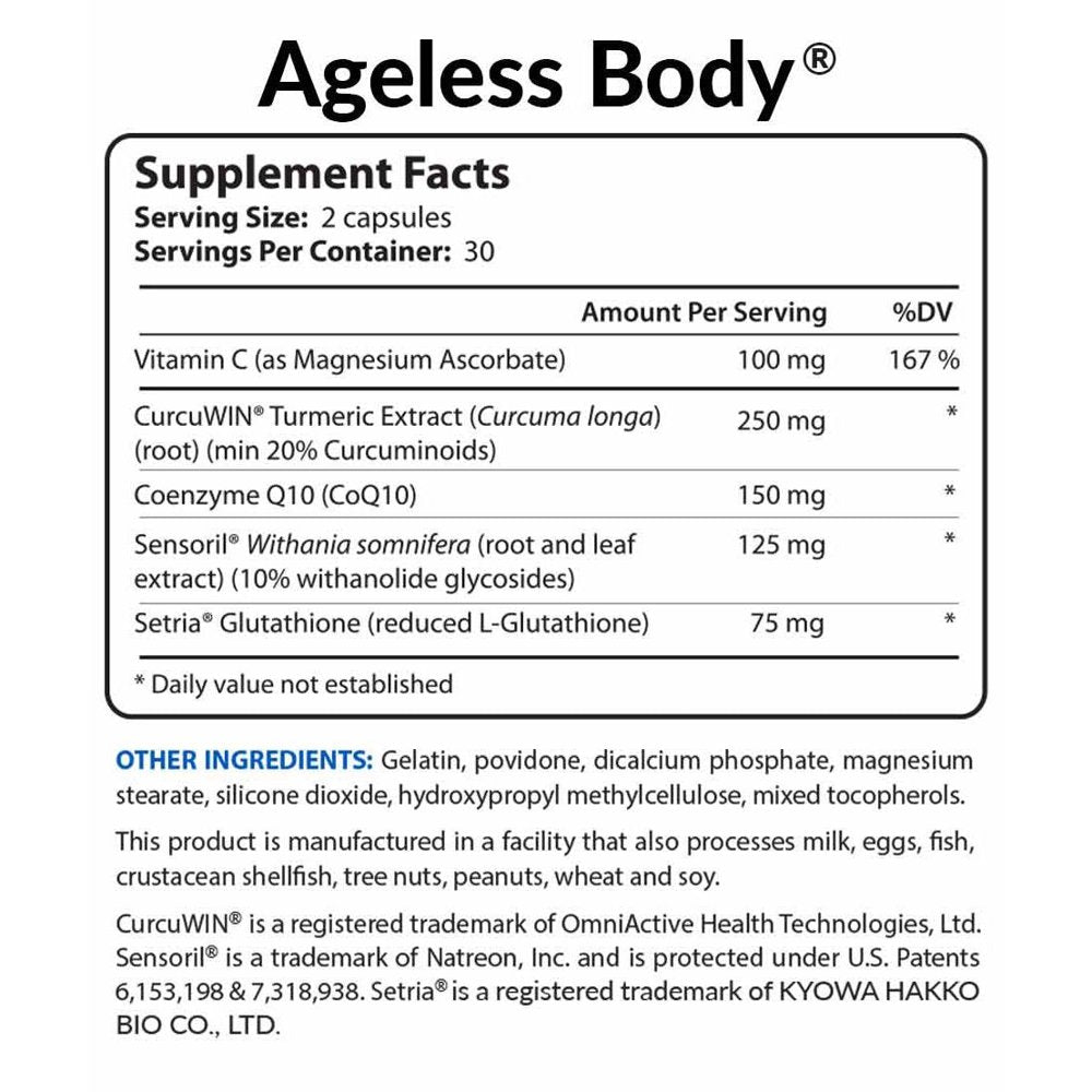 Revitalize Your Vitality: Ageless Body the Ultimate Formula for Healthy Aging Support Formula