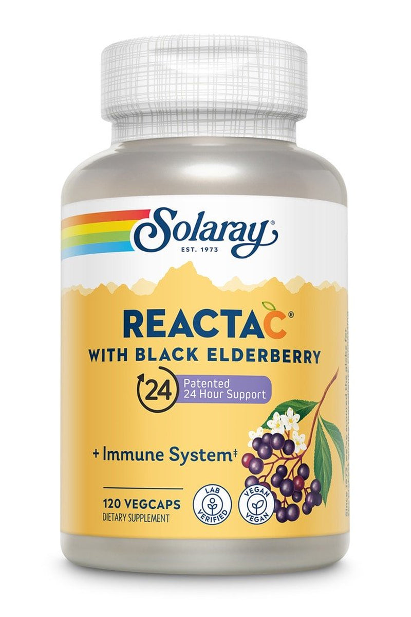 Solaray Reacta-C with Black Elderberry -- 120 Vegcaps