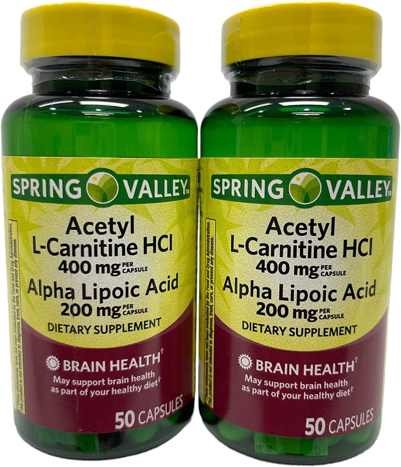 Thisnthat Brain Health Antioxidant Support Bundle: (2) 50Ct Bottles of 200Mg Alpha Lipoic Acid with 400Mg Acetyl L-Carnitine HCI & Thisnthat Tip Card