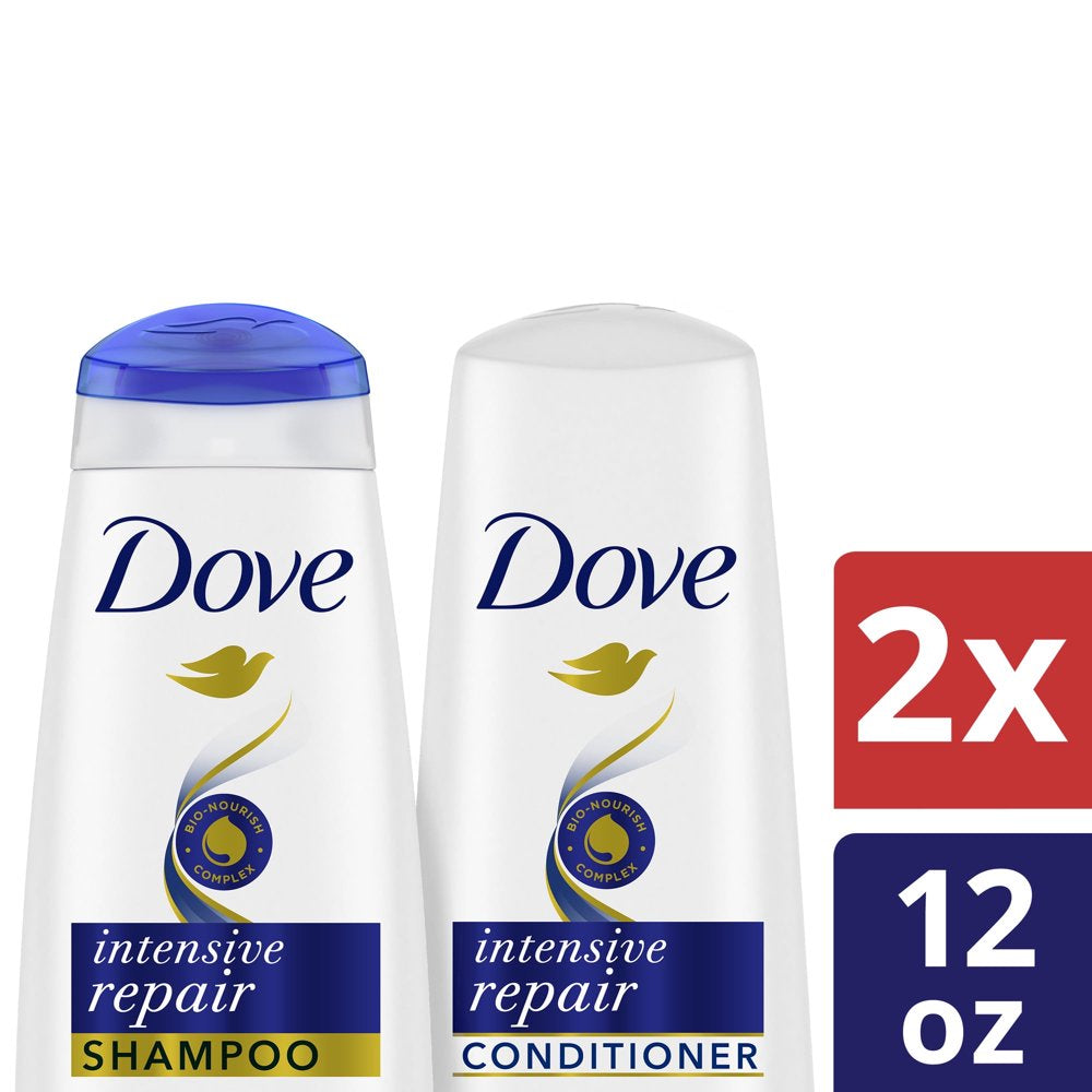 Dove Intensive Repair Nourishing Shampoo and Conditioner Set, 12 Oz