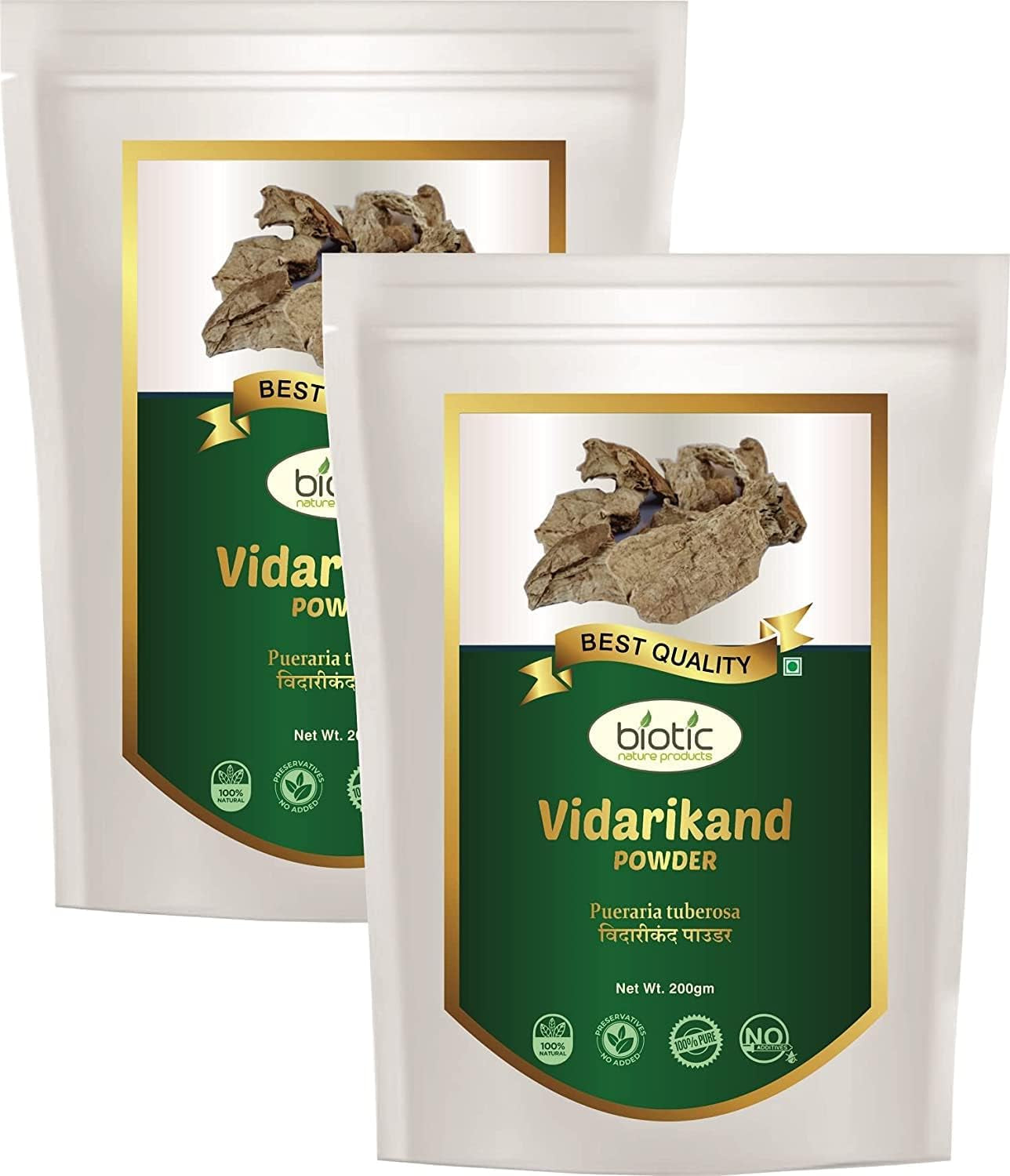 Veenabiotic Natural Vidarikand Powder - Vidharikand Churna - Bidarikand Powder - 400Gm