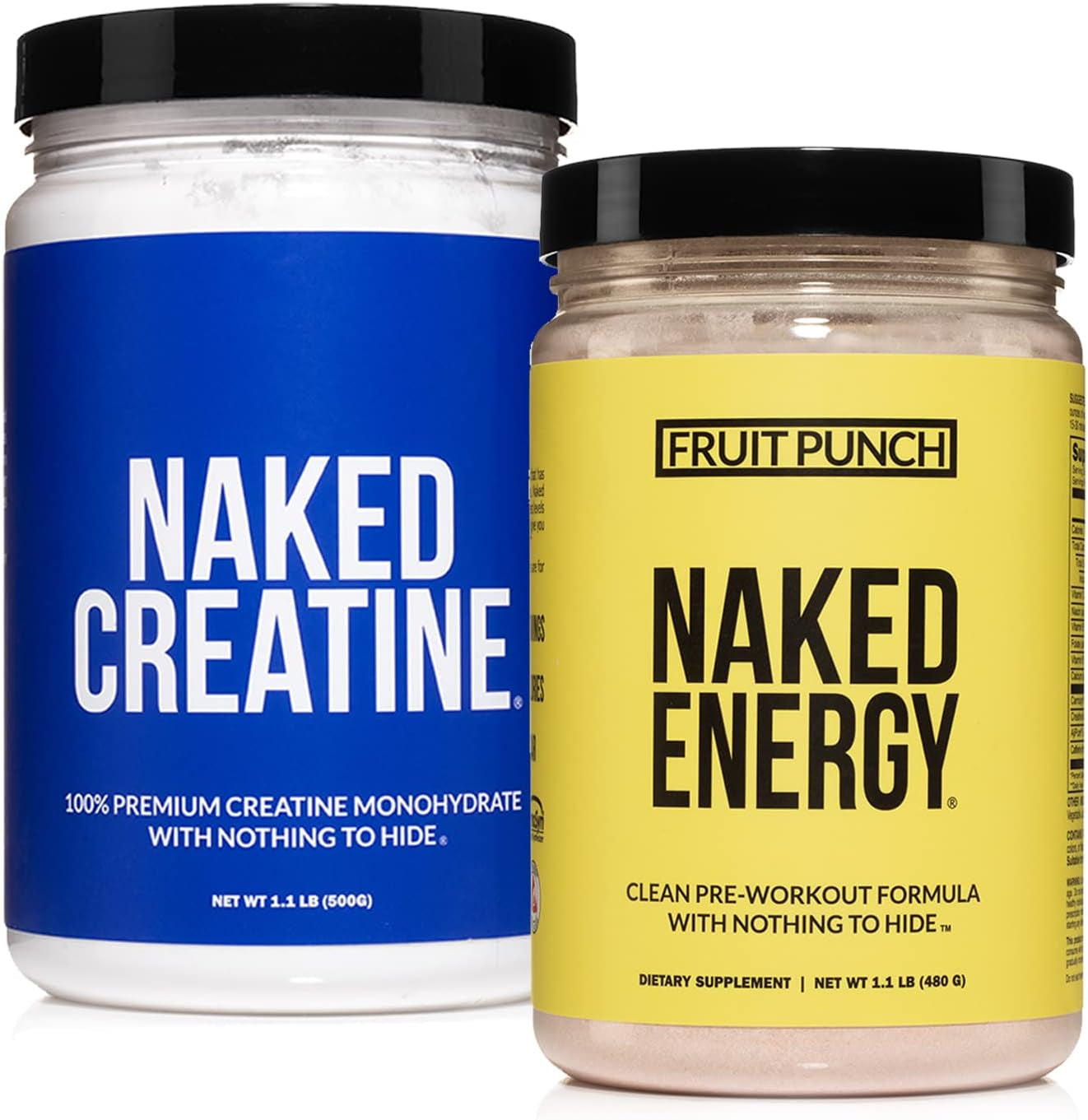 Workout Recovery Bundle: Fruit Punch Naked Energy and Naked Creatine