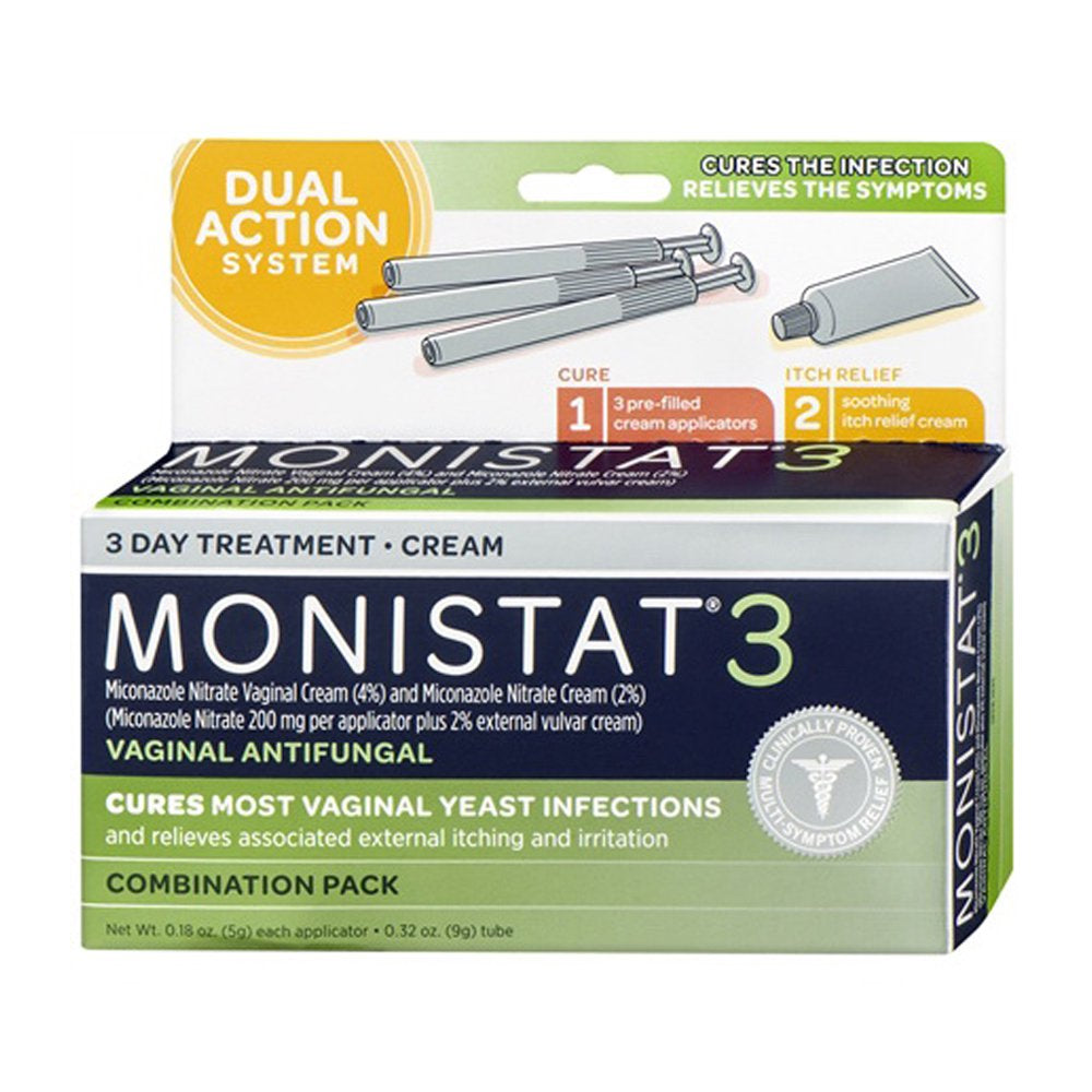 Monistat 3 Vaginal Antifungal Three-Day Treatment Cream Kit - 1 Ea, 6 Pack