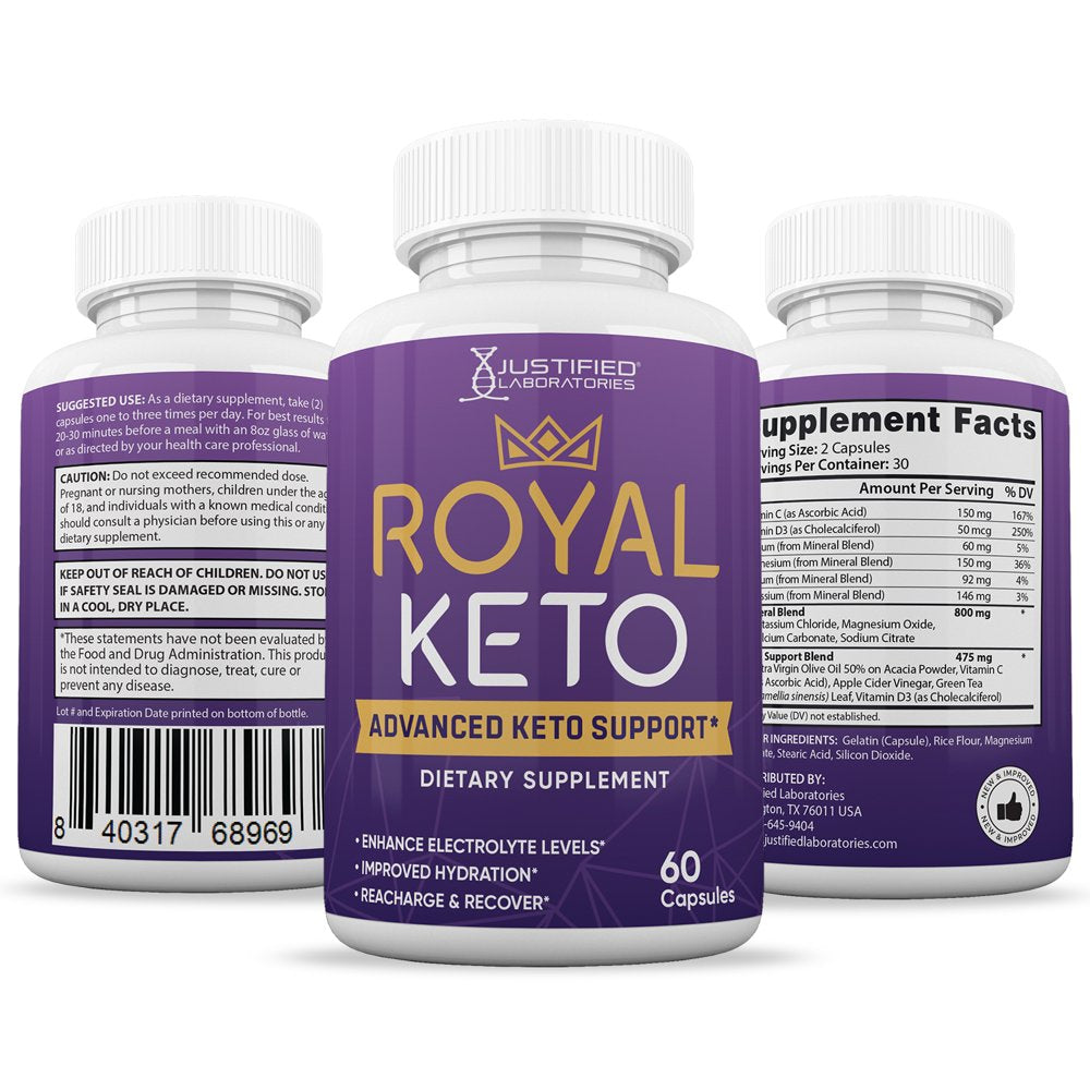 (10 Pack) Royal Keto ACV Pills 1275Mg Dietary Supplement 600 Capsules