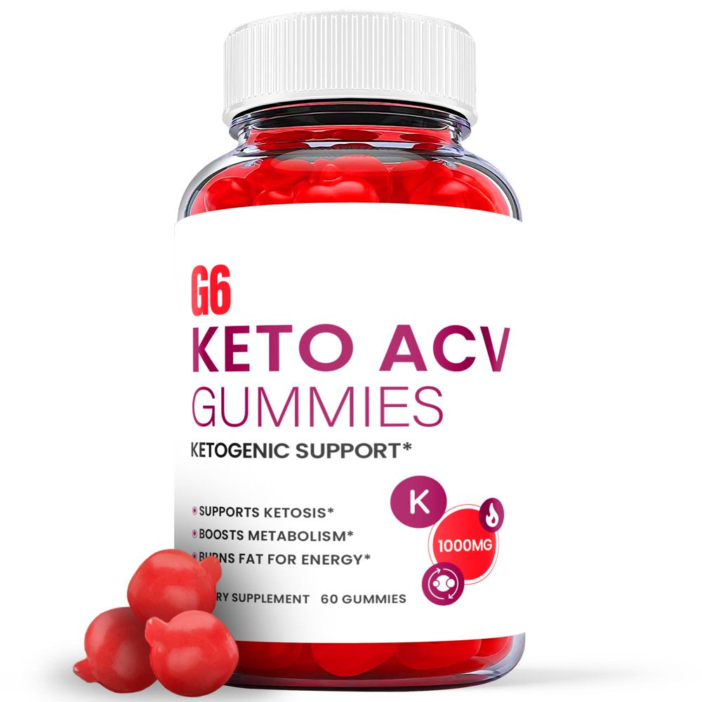 (1 Pack) G6 Keto ACV Gummies - Supplement for Weight Loss - Energy & Focus Boosting Dietary Supplements for Weight Management & Metabolism - Fat Burn - 60 Gummies