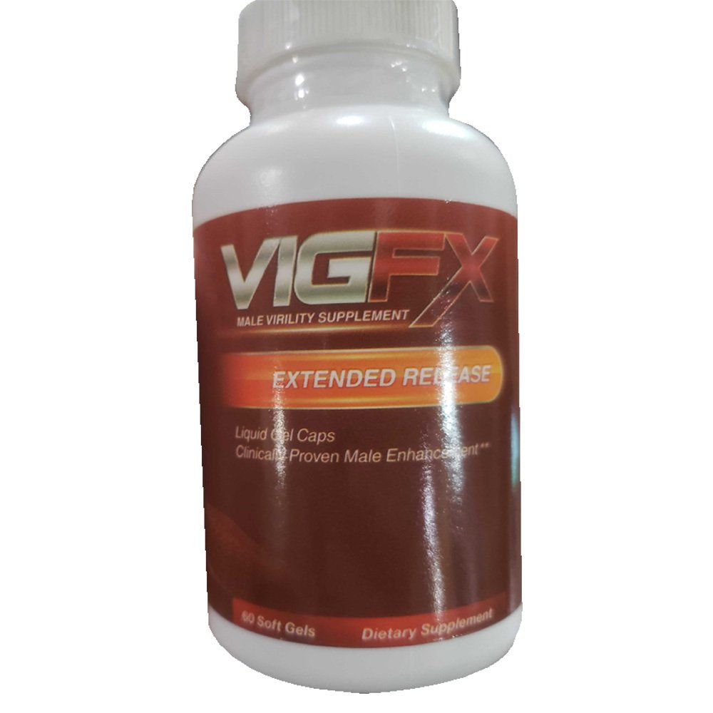 Vigfx Male Virility Supplement Extended Release 60 Liquid Softgels 30 Day Supply