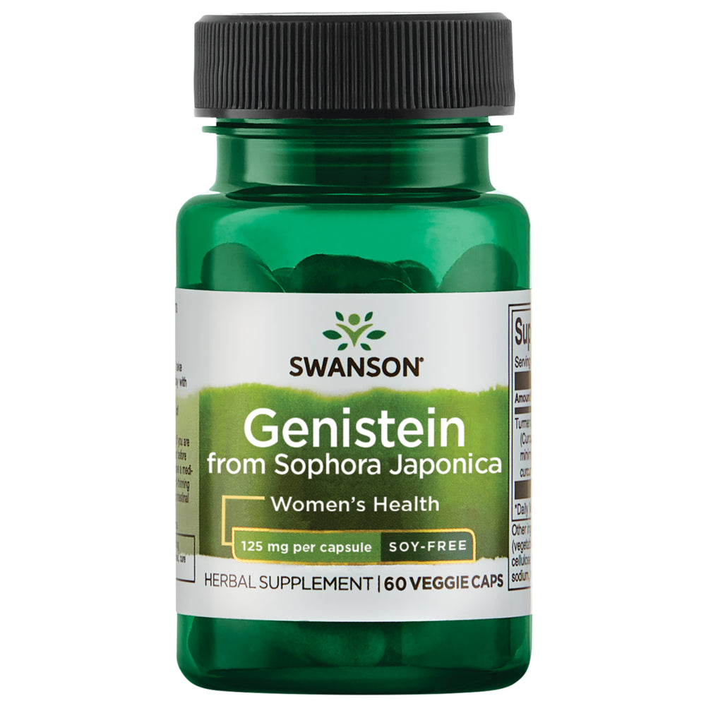Swanson Genistein from Sophora Japonica 125 Mg60 Veggie Capsules