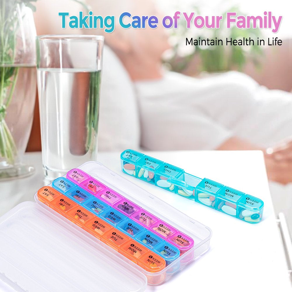 Zoksi Monthly Pill Organizer 1 Times a Day, 28 Day 4 Week Pill Box Organizer, One Month Pill Case, for Elderly, Daily Medcine Container for Vitamins, Supplement & Medication