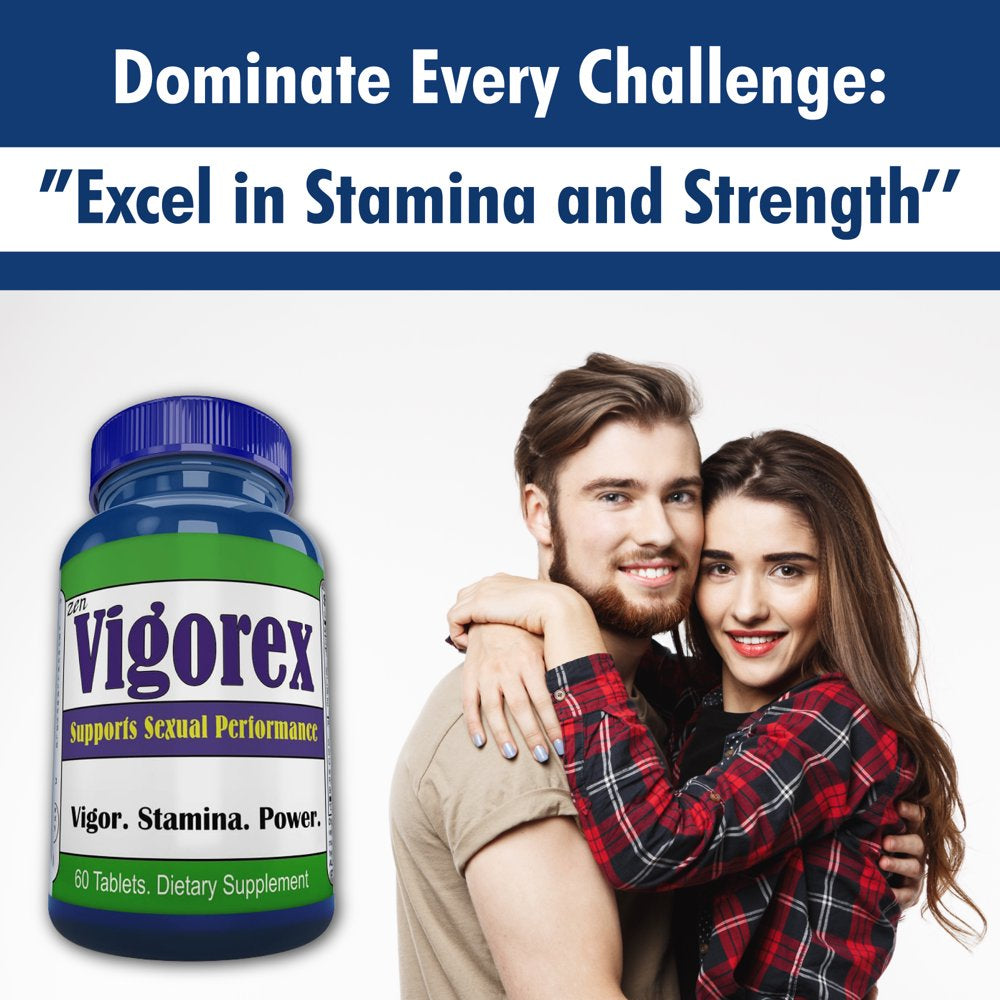 Vigorex Testosterone Booster for Men, Libido Booster, Male Enhancement Stamina 60 Pills