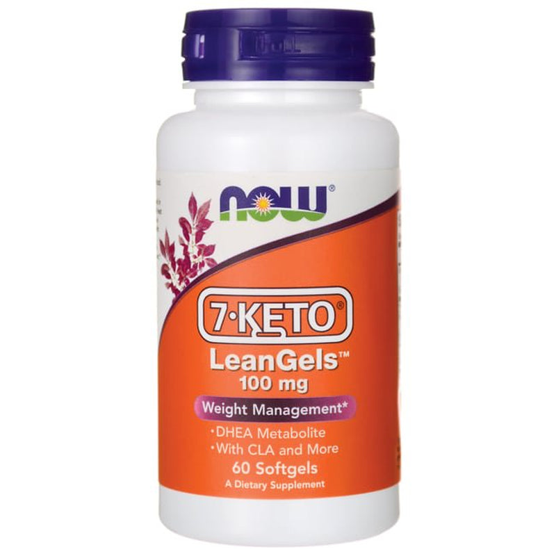 NOW Supplements, 7-Keto Leangels 100 Mg with CLA, Green Tea Extract, Acetyl-L-Carnitine and Rhodiola Extract, 60 Softgels