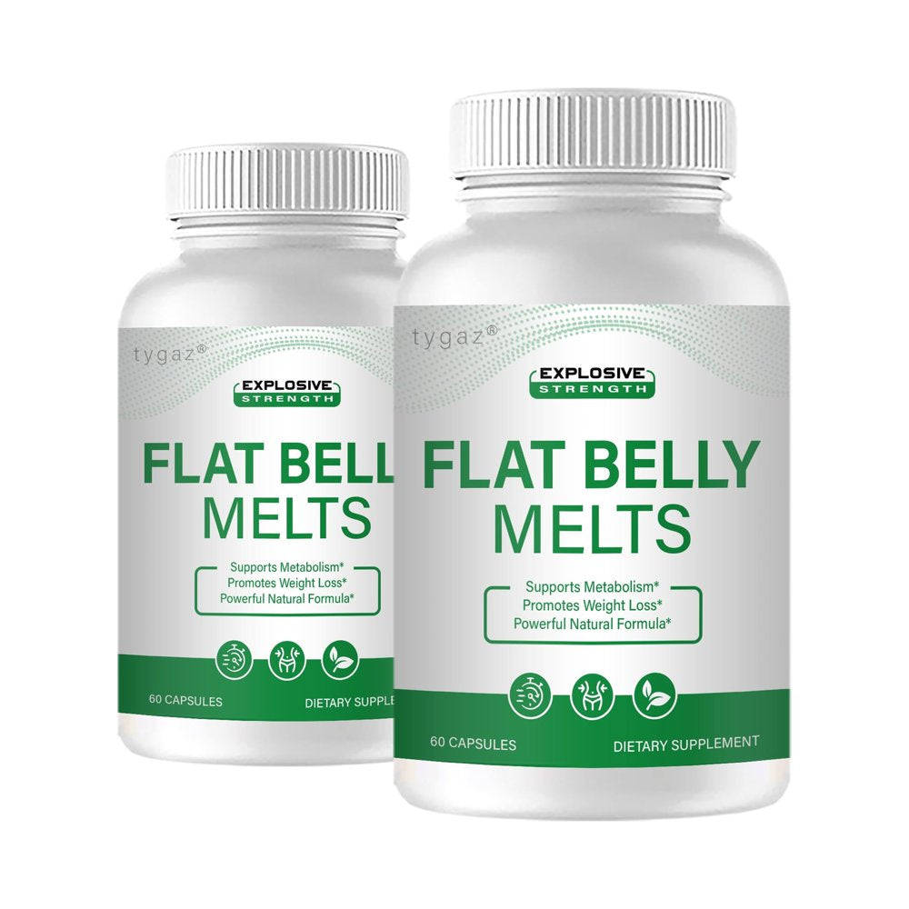 (2 Pack) Flatbelly Melts Capsules - Flat Belly Melts Natural Formula Capsules