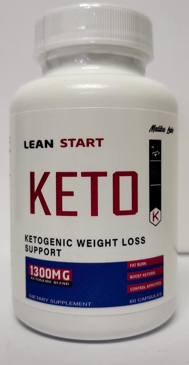 (Official) Lean Start Keto, Advanced Formula 1300 MG, Made in the USA (60 Count (Pack of 3))