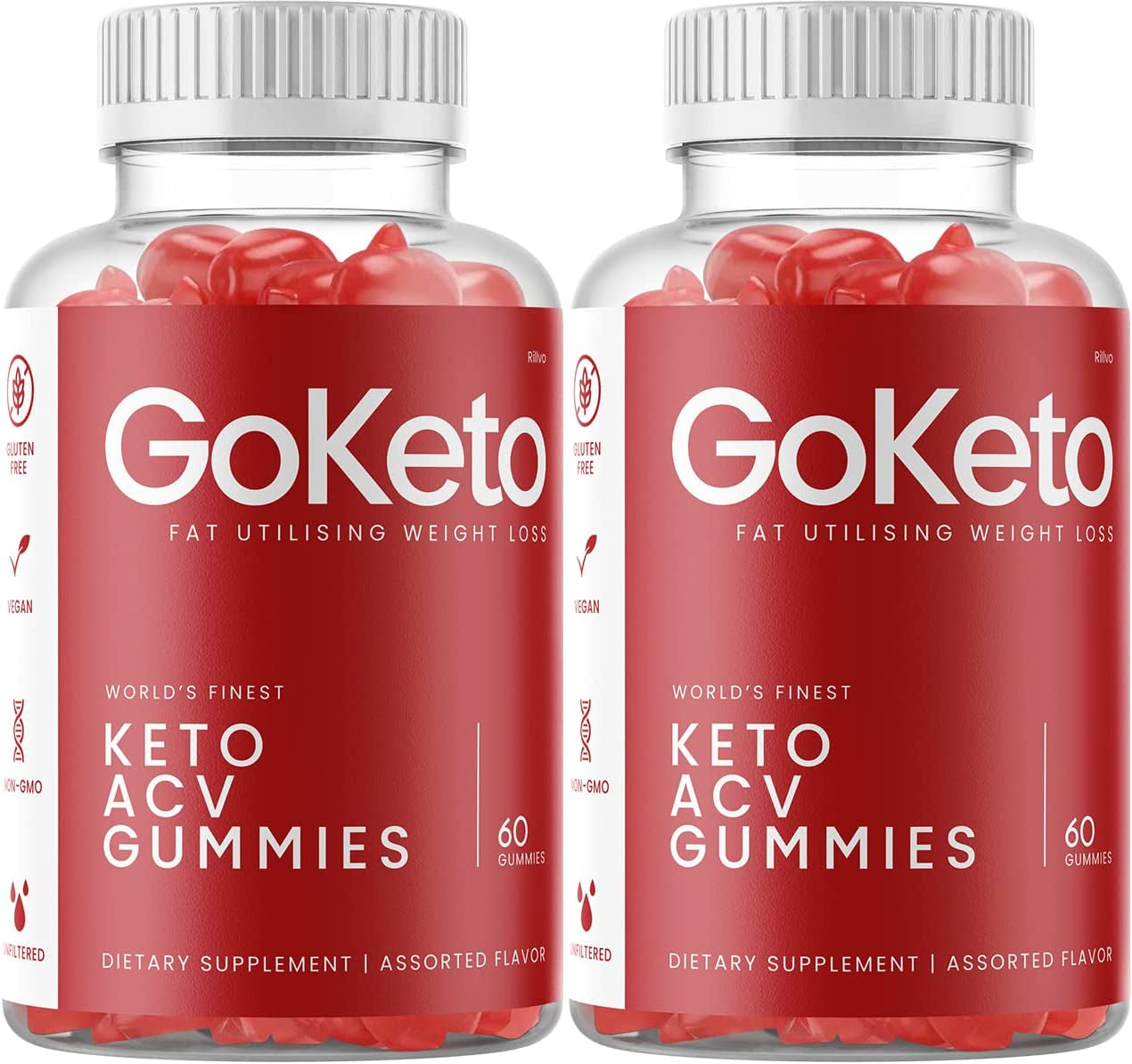 (2 Pack) Go Ketos Gummies, Goketo Advanced Formula (120 Cgummies)