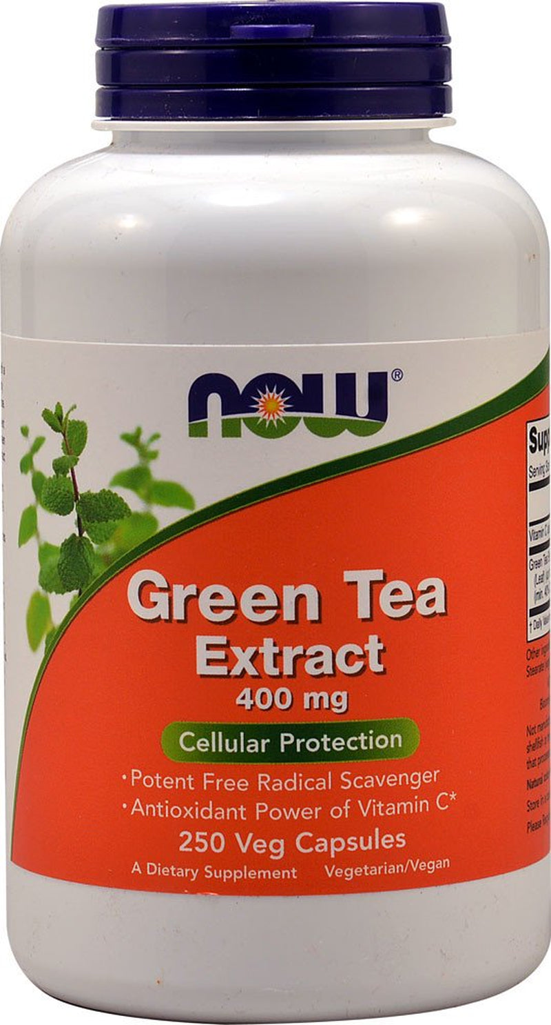 NOW Green Tea Extract -- 400 Mg - 250 Vegetarian Capsules