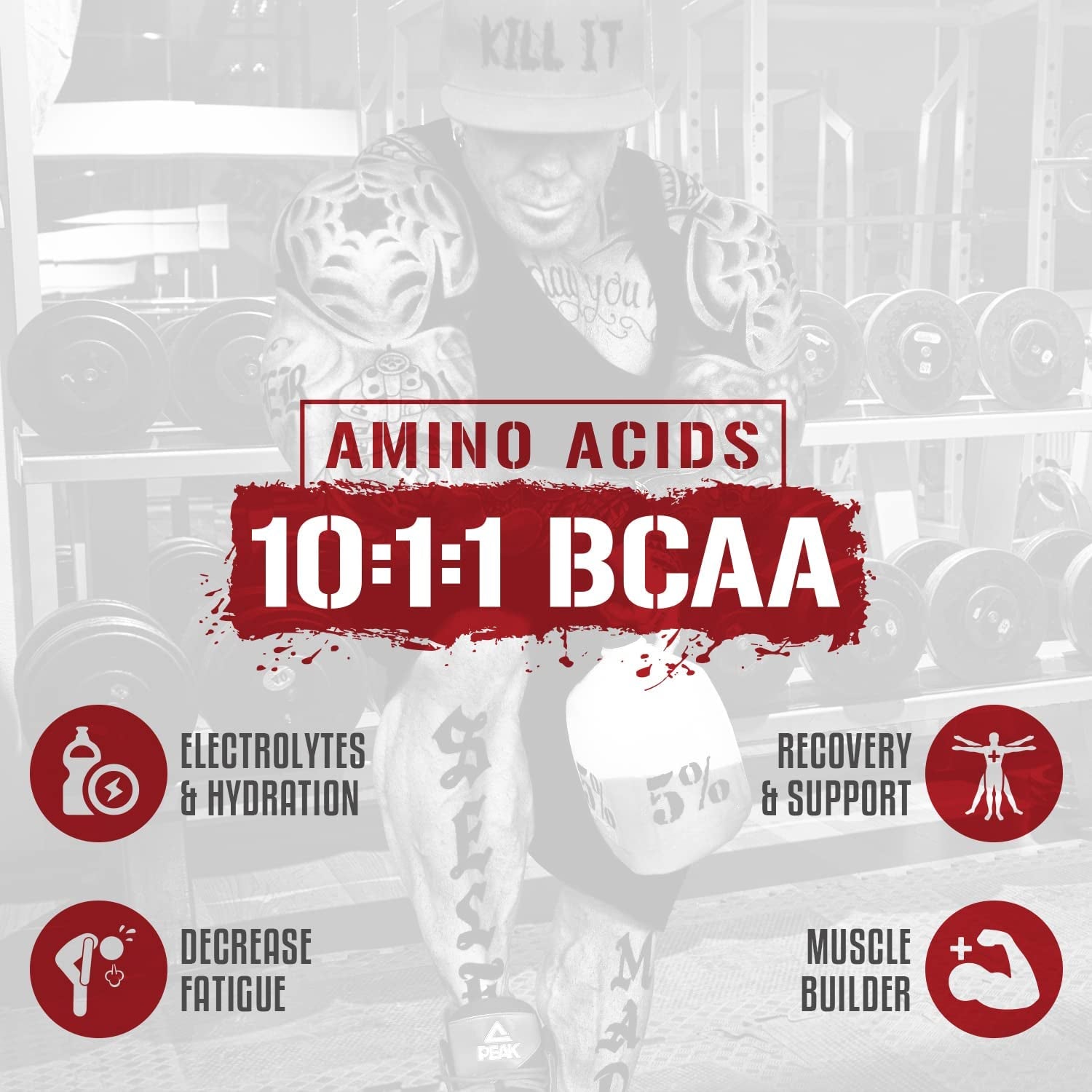 5% Nutrition Rich Piana Bundle | Alldayyoumay Amino Acid BCAA Powder + Kill It Pre-Workout (Push Pop)