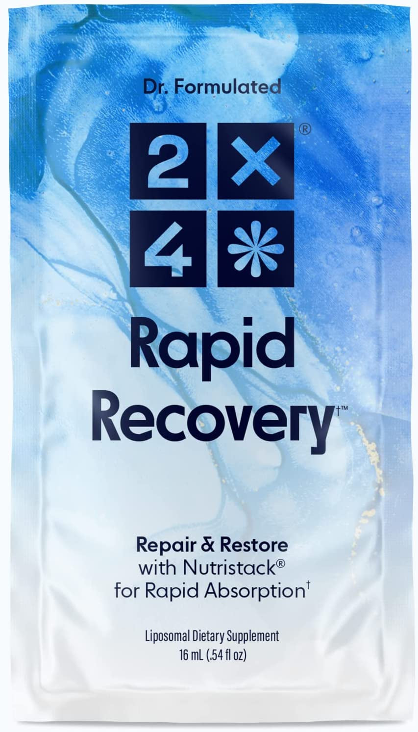 2X4 Rapid Recovery Post-Workout, 16 Single Serve Packets, 0.5 Fl Oz Each