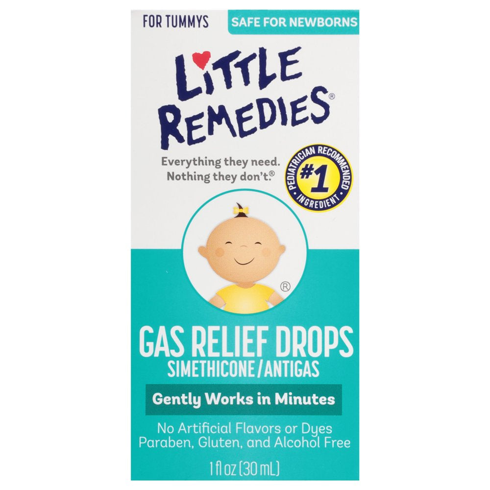 Little Remedies Gas Relief Drops, Natural Berry Flavor, Safe for Newborns, 1 Fl Oz