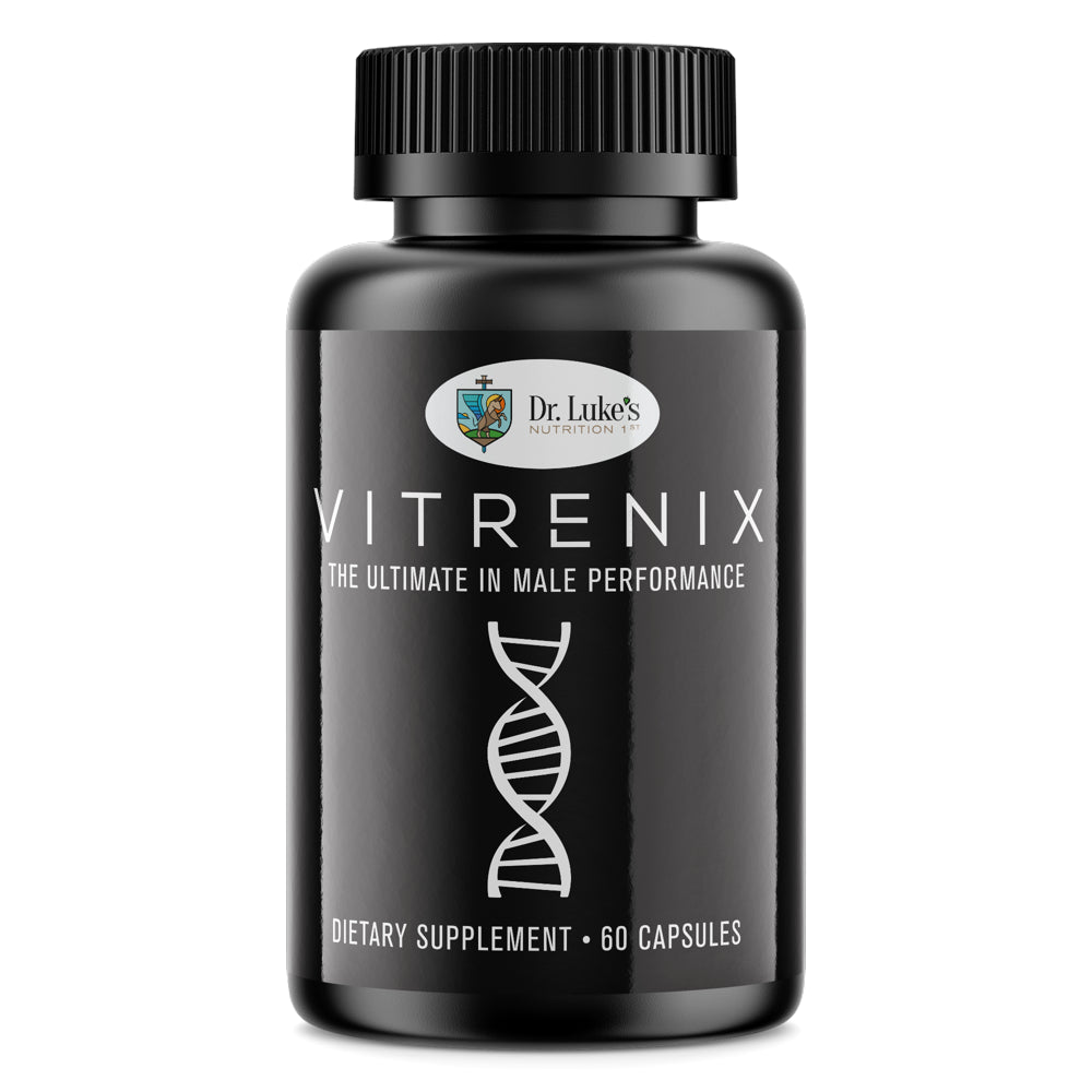 Vitrenix-Male Virility Supplement/Mood/Energy/Stamina-Ingredients,Fenugreek,Tongkatali,Milkthistle -60 Capsules-Dr. Luke'S