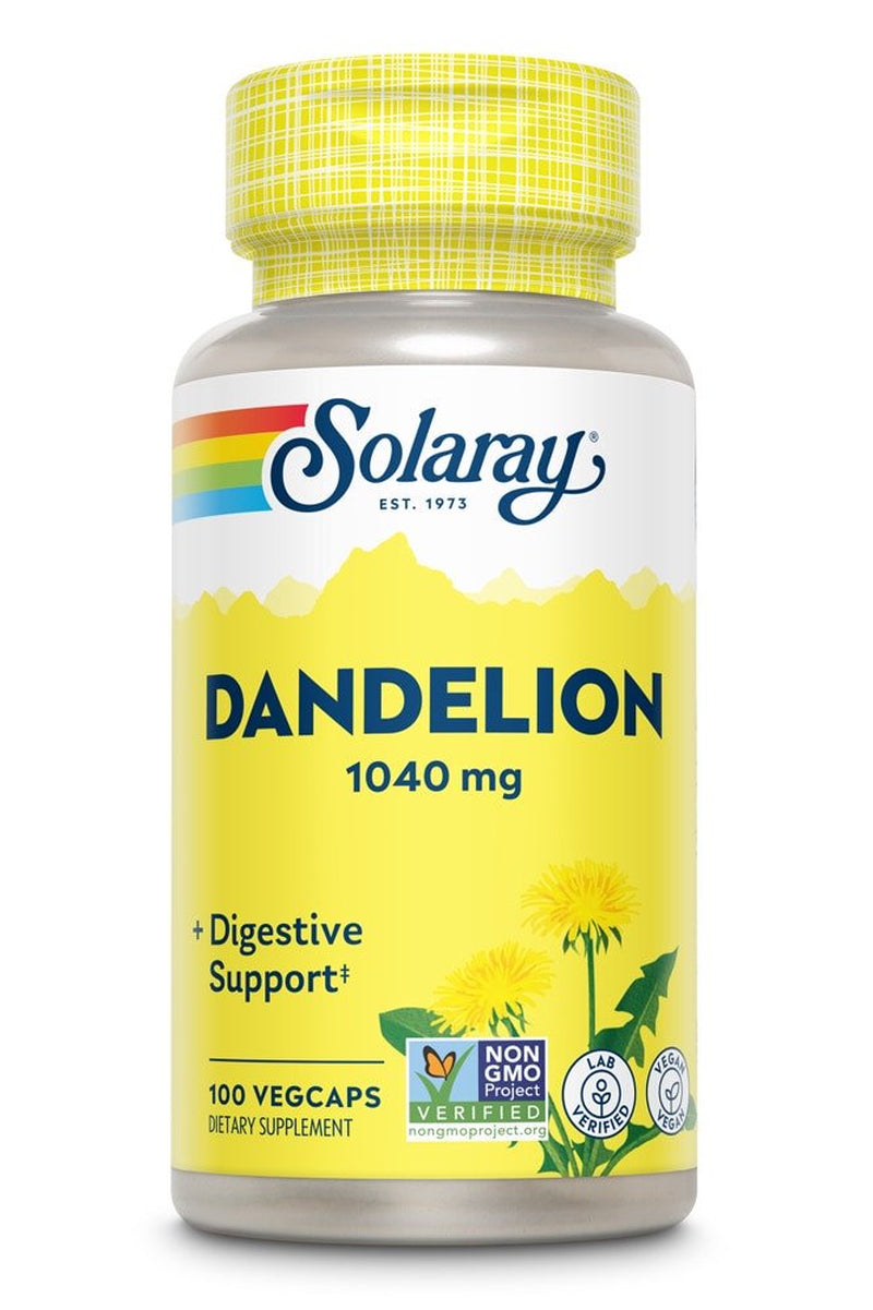 Solaray Dandelion -- 1040 Mg - 100 Vegcaps