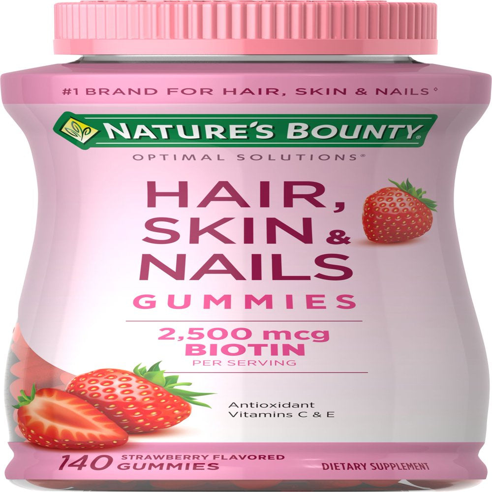 Nature'S Bounty Hair Skin and Nails Vitamins with Biotin, Gummies, 140 Ct
