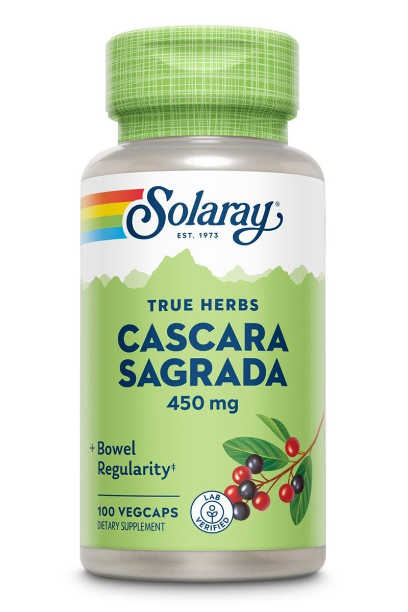 Solaray Cascara Sagrada -- 450 Mg - 100 Vegcaps