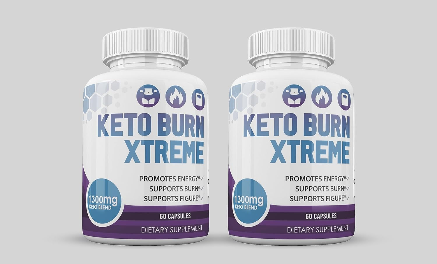 (Official) Keto Burn Xtreme, Advanced Formula 1300Mg, Made in the USA, (2 Bottle Pack), 60 Day Supply