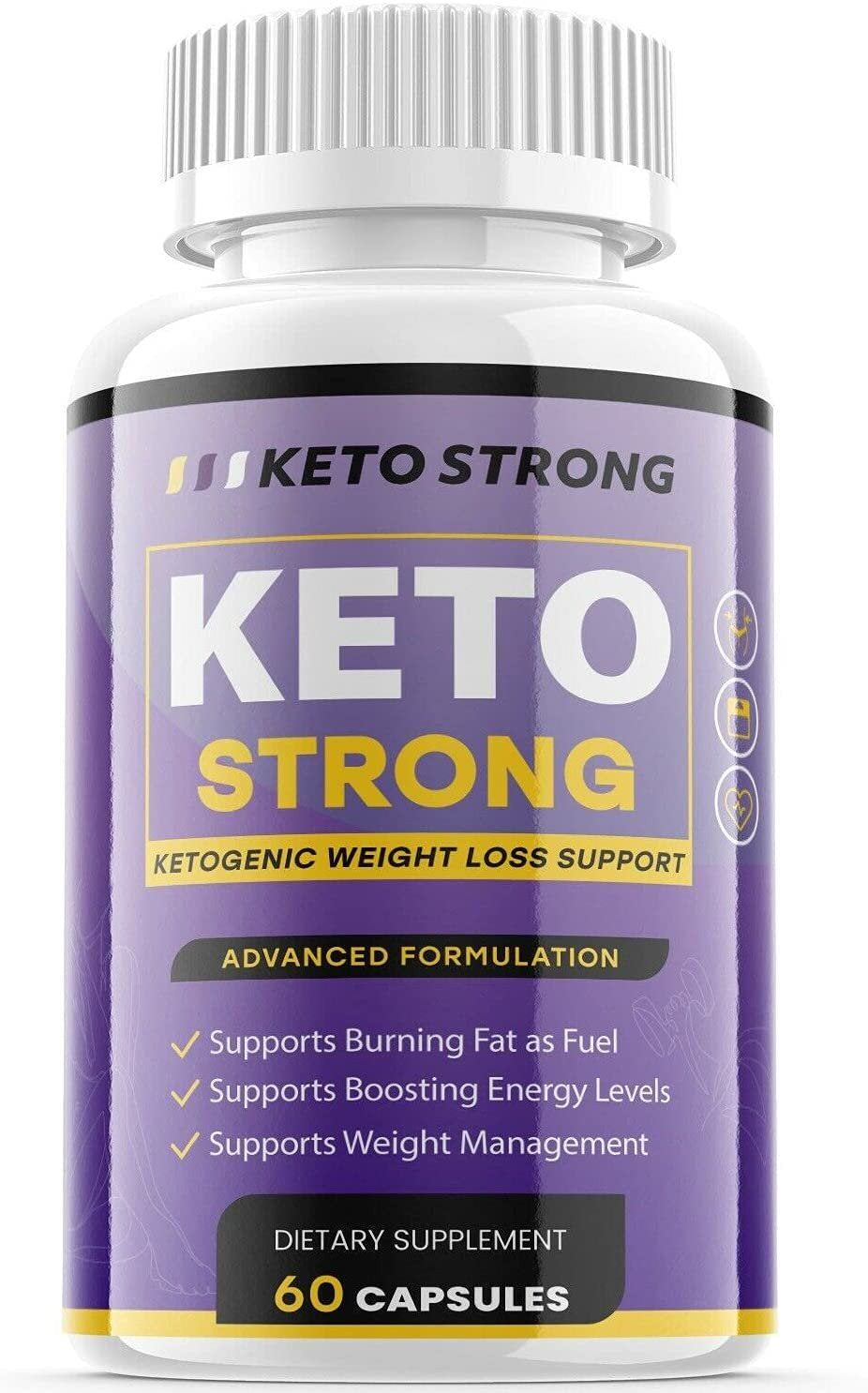 (3 Pack) Keto Strong - Keto Diet Pills - Max Strength - Natural Ketogenic Fat Burner - Advanced Weight Loss & Appetite Suppressant – Diet Pill Boost Energy & Metabolism