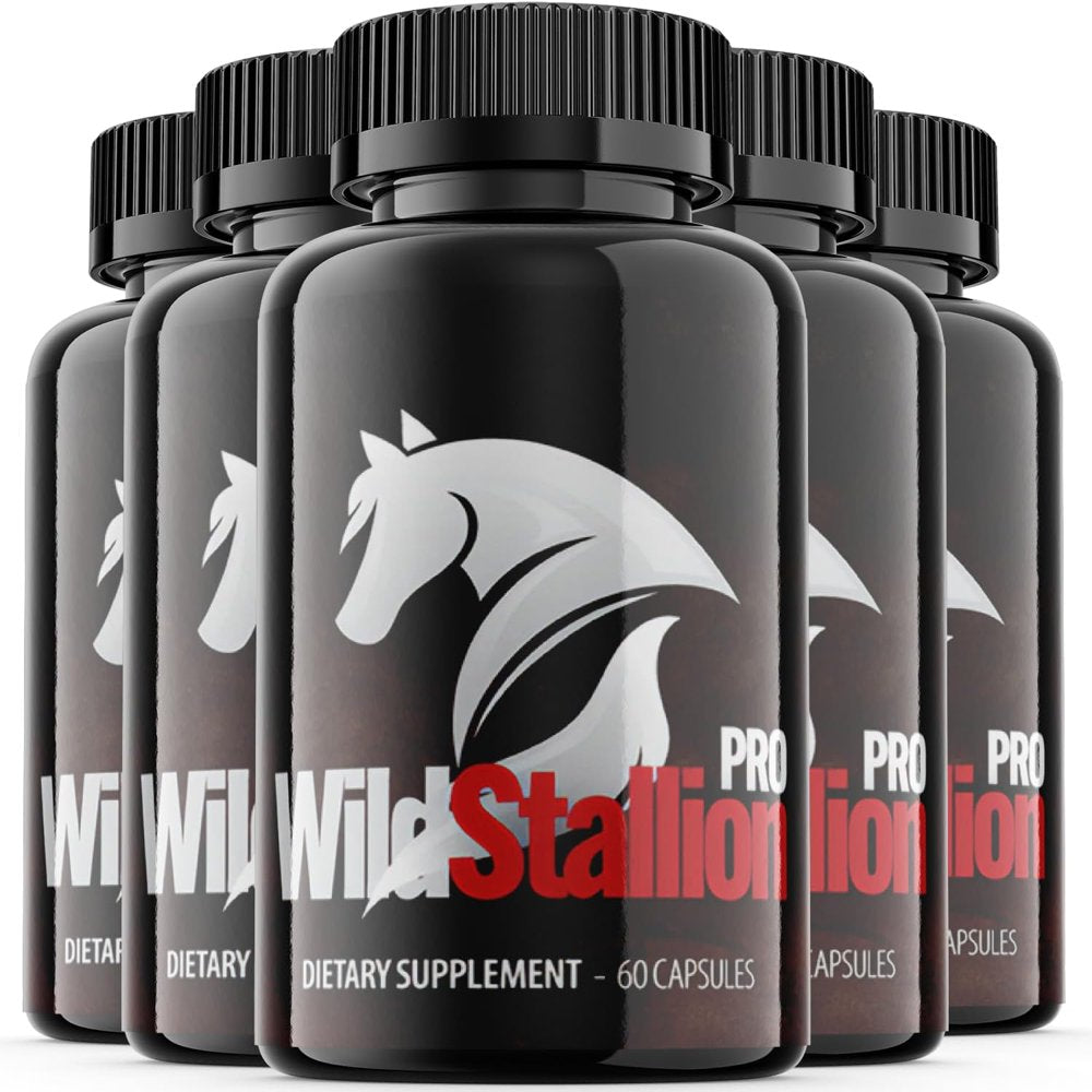 (5 Pack) Wild Stallion Pro - Dietary Supplement - 300 Capsules