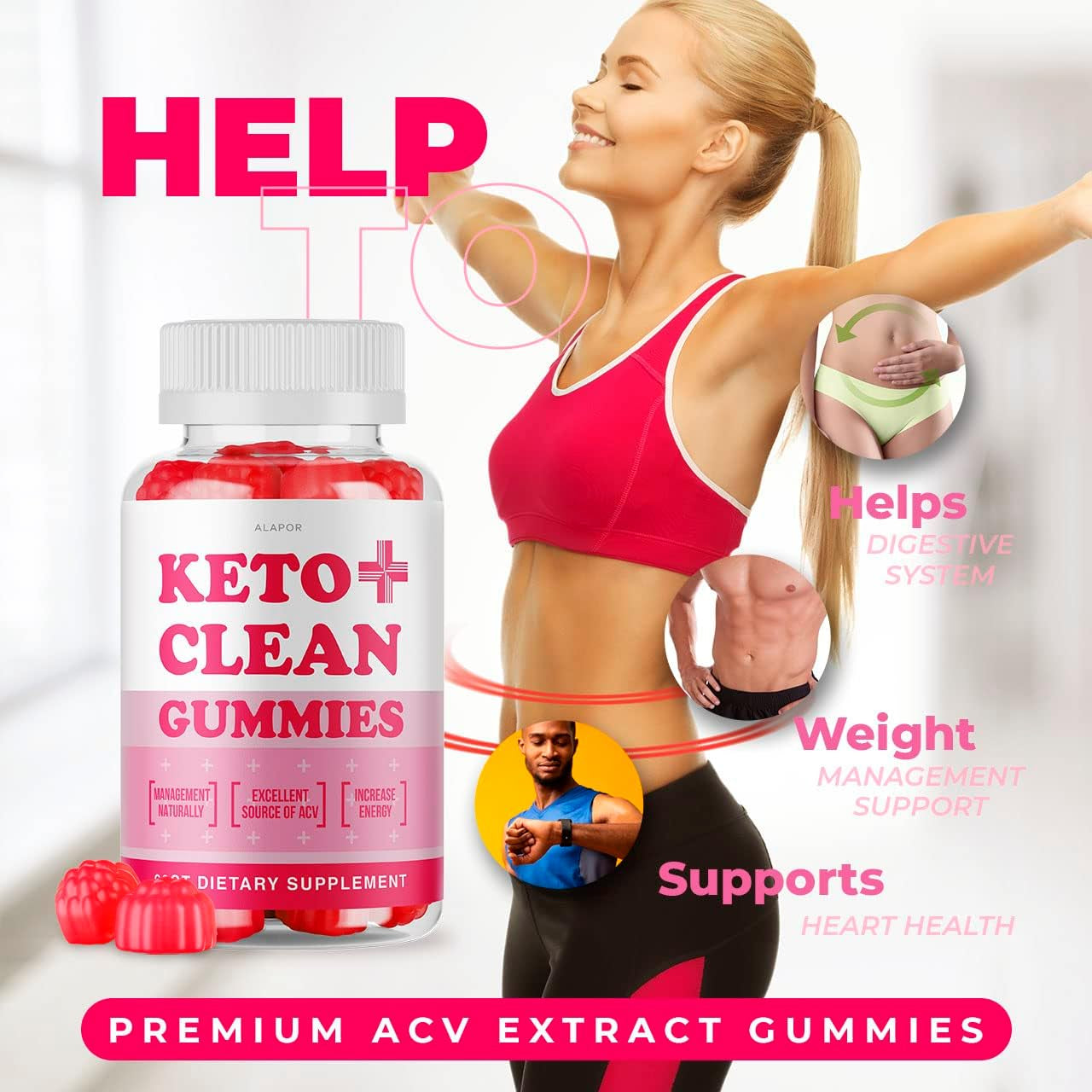 (2 Pack) Keto plus Clean Gummies - New Keto plus Clean ACV Gummies, Advanced Ketoplus Clean Gummies, Ketoclean plus Gummies, Keto Clean +, Ketoplus ACV, Keto plus Clean Gummy S for 60 Days Supply.