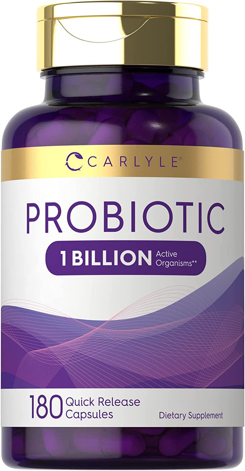 Probiotic for Women & Men'S Digestive Health | 1 Billion CFU|180 Capsules | by Carlyle