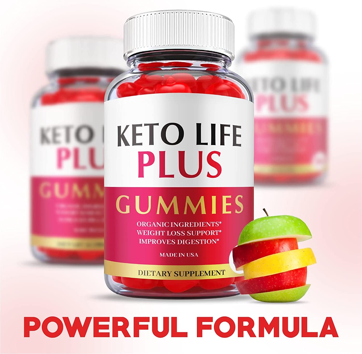 (5 Pack) Keto Life plus Gummies - Official Formula, Vegan - Keto Life plus ACV Gummies with Apple Cider Vinegar, Weight Apple Loss Cider, Great Taste, Vitamin B12, B6, Beet Root Juice (300 Gummies)