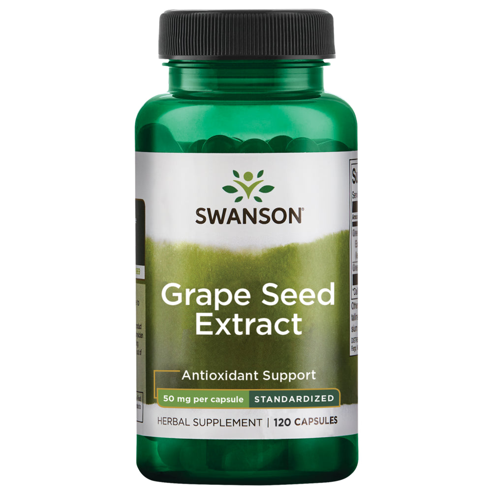 Swanson Grape Seed Extract (Standardized) 50 Mg 120 Capsules