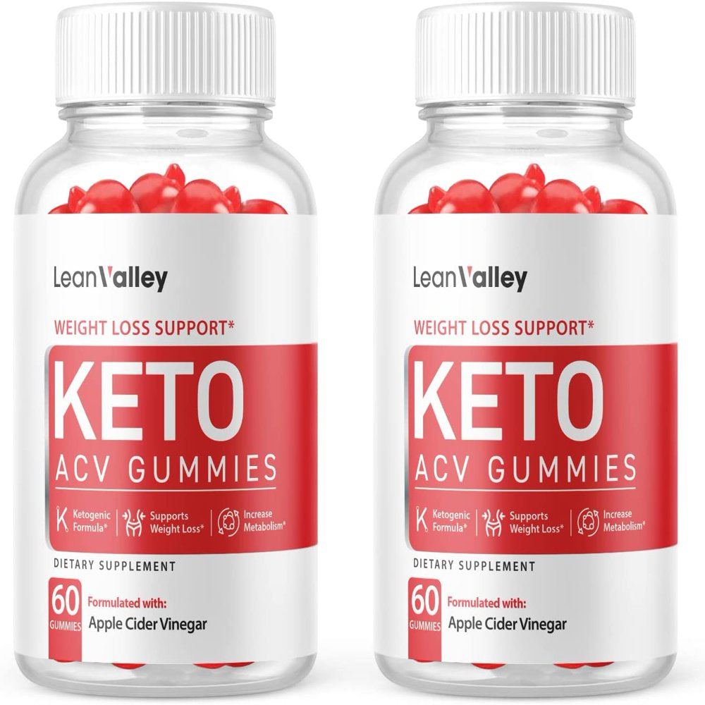 (2 Pack) Lean Valley Keto ACV Gummies - Supplement for Weight Loss - Energy & Focus Boosting Dietary Supplements for Weight Management & Metabolism - Fat Burn - 120 Gummies