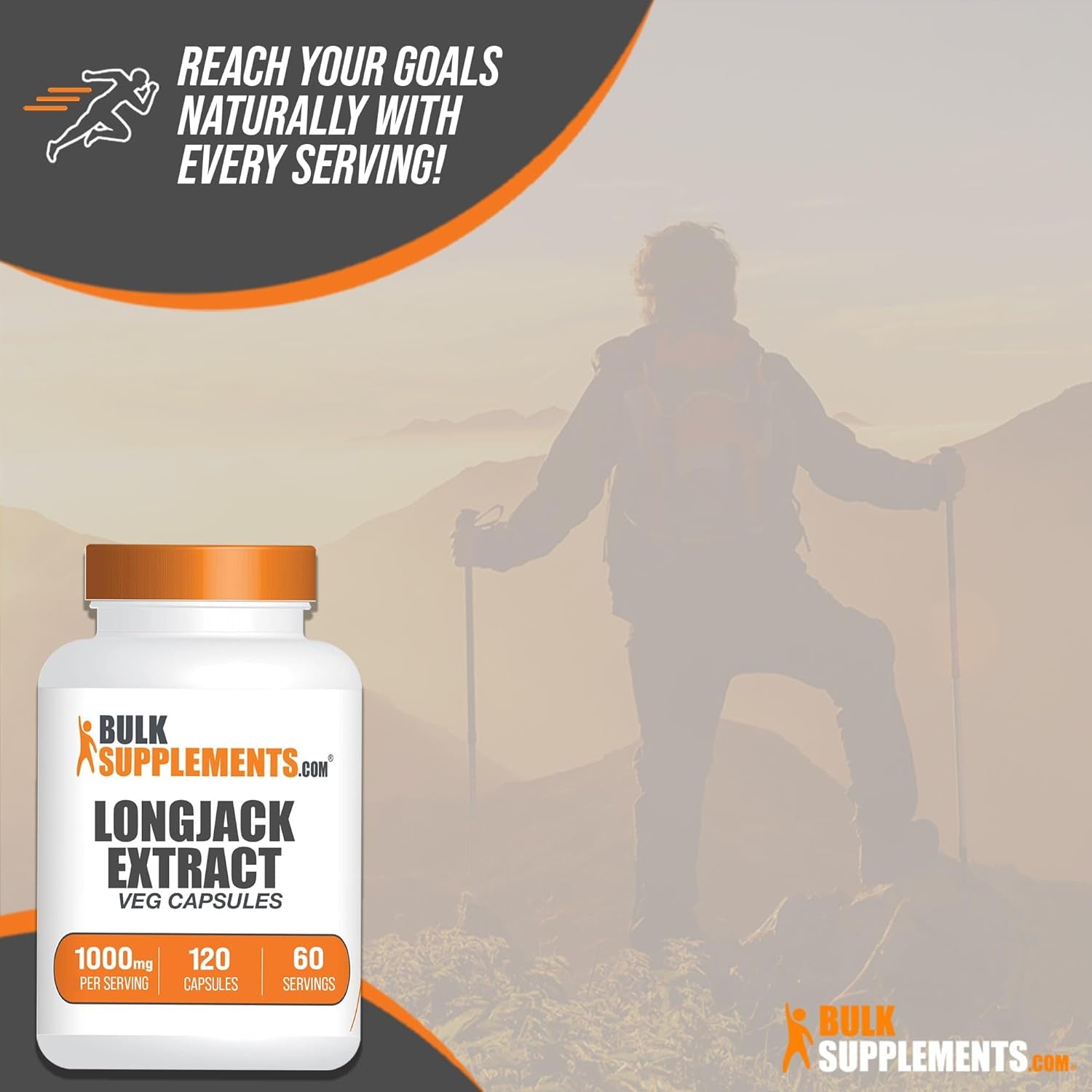 BULKSUPPLEMENTS.COM Longjack Extract Capsules - Tongkat Ali Extract, Longjack Capsules, Tongkat Ali Supplement - Tongkat Ali Capsules, Vegan-Friendly, 2 Capsules per Serving, 120 Veg Capsules