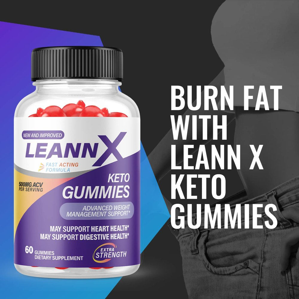 (1 Pack) Leann X Keto ACV Gummies - Supplement for Weight Loss - Energy & Focus Boosting Dietary Supplements for Weight Management & Metabolism - Fat Burn - 60 Gummies